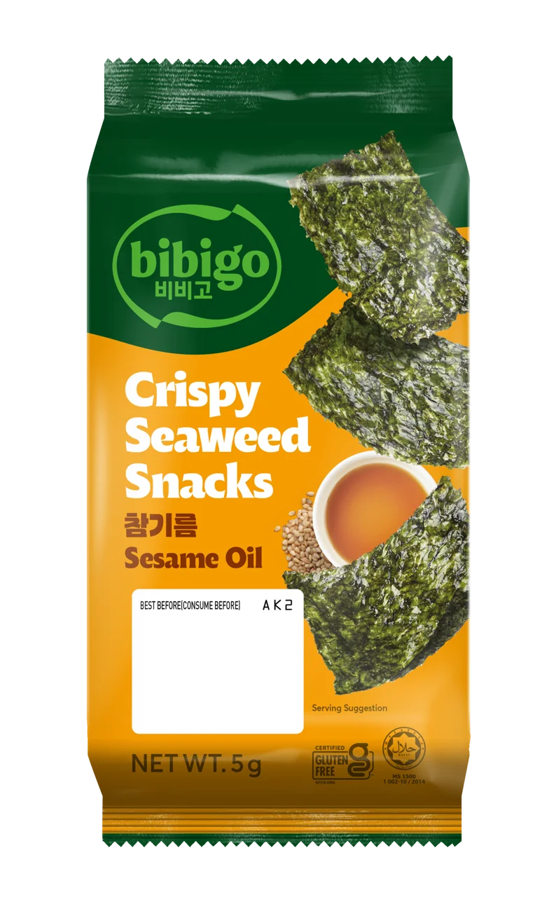 Crispy Seaweed Snacks Sesame 3x5g