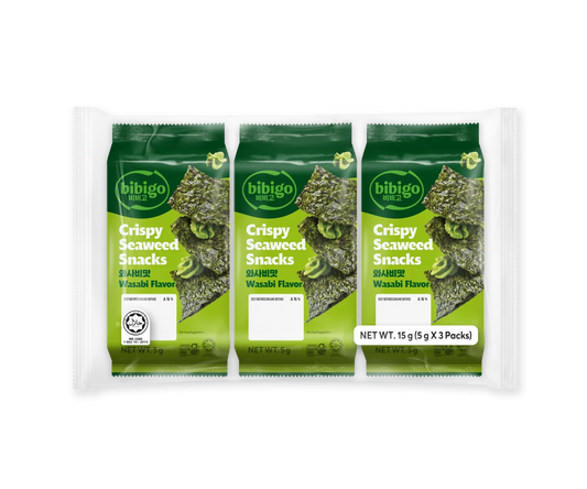 Crispy Seaweed Snacks Wasabi Flavor 3x5g