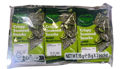 Algues Croustillantes Saveur Wasabi 3x5g