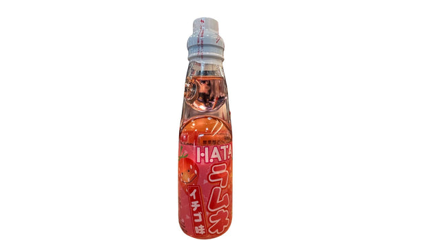 Bouteille d'eau pétillante japonaise de 200mL au goût limonade de fraise marque hata kosen