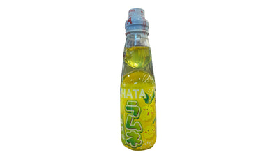 Bouteille d'eau pétillante japonaise de 200mL au goût limonade de yuzu marque hata kosen