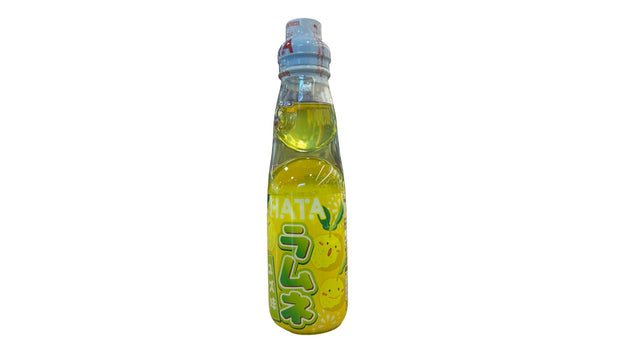 Bouteille d'eau pétillante japonaise de 200mL au goût limonade de yuzu marque hata kosen