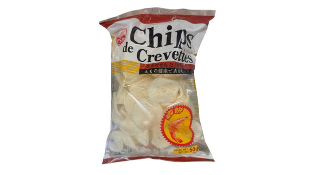 Paquet de chips de crevettes PSP croustillantes snack asiatique traditionnel
