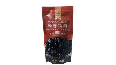 Paquet de perles de tapioca saveur sucre noir pour préparation de bubble tea maison