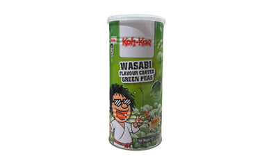 Paquet de pois verts enrobés saveur wasabi épicé de la marque Koh-Kae snack croquant