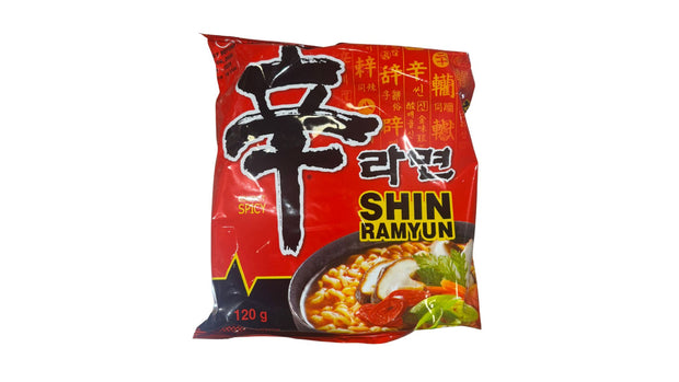 Paquet de nouilles ramen coréennes Shin Ramyun gourmet saveur épicée authentique