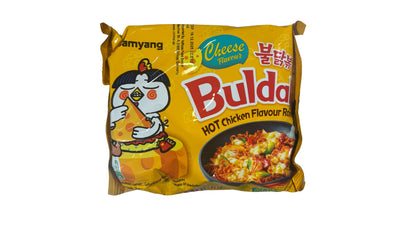 Paquet de nouilles ramen coréennes Buldak saveur fromage crémeux et épicé