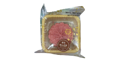 Gâteau de lune au cœur coulant saveur fleur de cerisier texture fondante