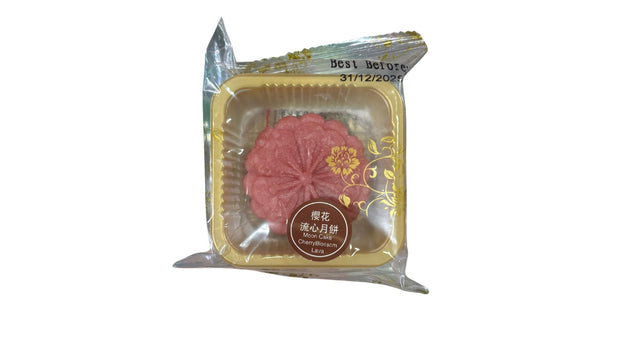 Gâteau de lune au cœur coulant saveur fleur de cerisier texture fondante