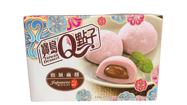 Paquet de mochi japonais Taiwan Dessert au taro moelleux et sucrés à la saveur unique pesant 210g