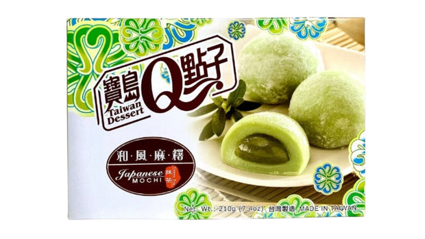Paquet de mochi japonais Taiwan Dessert au thé vert matcha moelleux et délicats pesant 210g